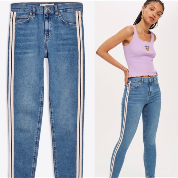 Topshop side striped denim - Picture 1 of 5